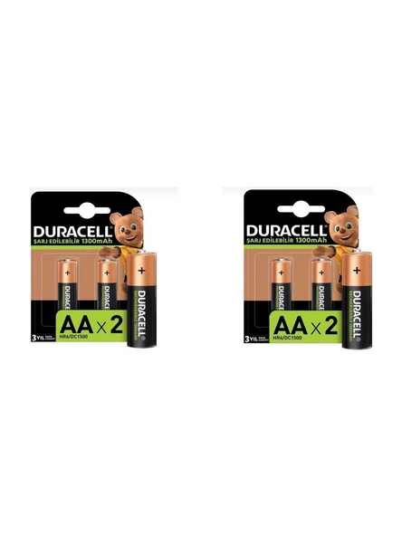 Duracell Şarj Edilebilir Basic Aa Piller, 4 Adet 1300 Mah ürün görseli 1