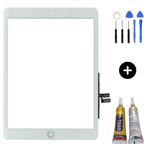 iPad 8.Nesil A2270-A2428-A2429-A2430 Uyumlu HK Home Tuşlu Dokunmatik Beyaz + Montaj Seti ürün görseli 1