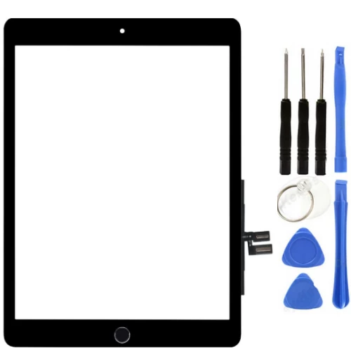 iPad 9.Nesil A2602-A2603-A2604-A2605 Uyumlu A Kalite Home Tuşlu Dokunmatik Siyah + Tamir Seti ürün görseli 1