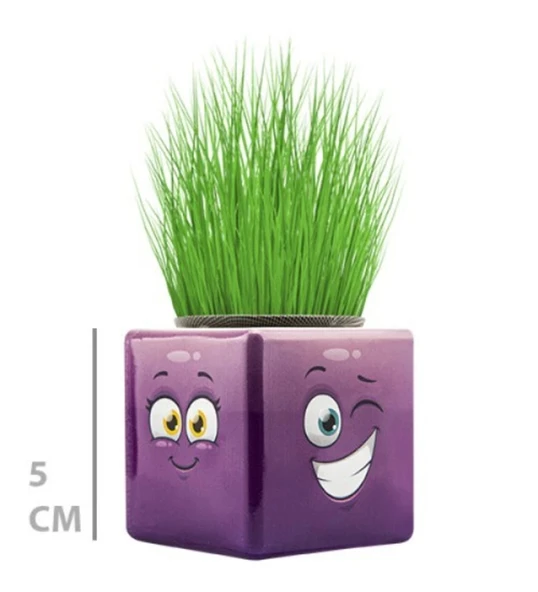 Çim Adam Mini Küp Emoji Figürlü 1 Adet ürün görseli 1
