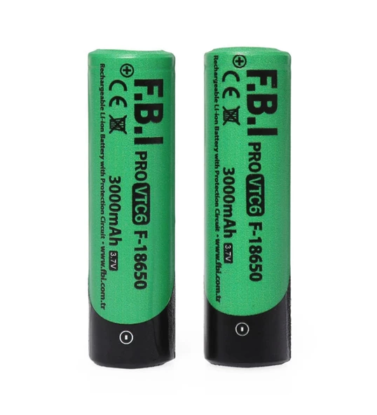 Vtc6 18650 3.7v 3000mah 30a Li-ion Şarjlı Pil + Pil Taşıma Kutusu 2'li Set ürün görseli 1