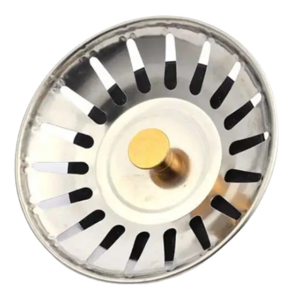 Lavabo Süzgeci Tıkanıklığı Önler Paslanmaz Çelik Mutfak Lavabo Süzgeci Lavabo Gider Atık Gıda Tıpası ürün görseli 1