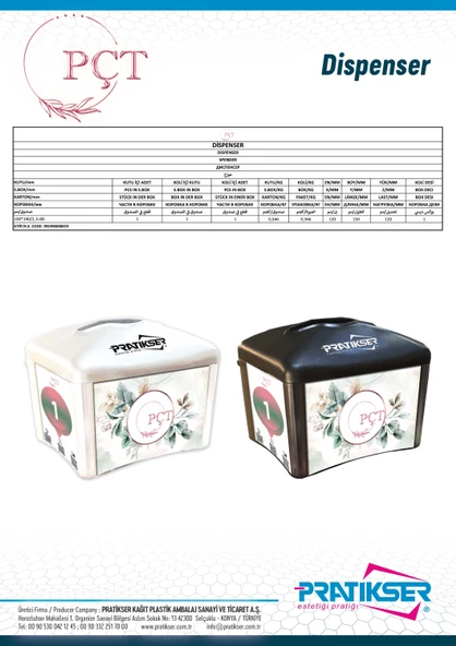 PÇT Horeca Peçete - 100x190mm - Dispenser - Beyaz - Resim 2