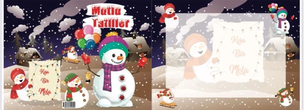 Mutlu Tatiller Kısa Bir Mola  Karne Kılıfı 30 Adet ürün görseli 1