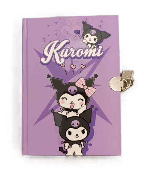 Kuromi  Temalı Anahtarlı Lux Ajanda ürün görseli 1