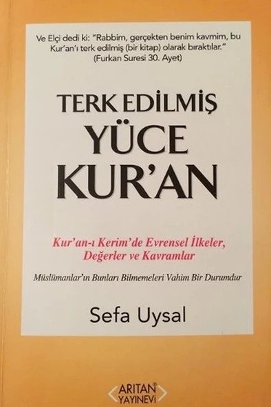 Terk Edilmiş Yüce Kur'an ürün görseli 1