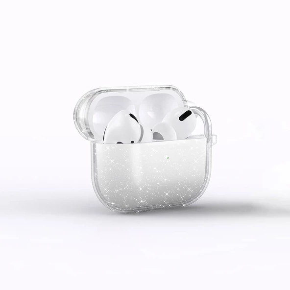 Gpack Apple Airpods 3. Nesil Uyumlu Kılıf Parlayan Simli Transparan Airbag 32 ürün görseli 1