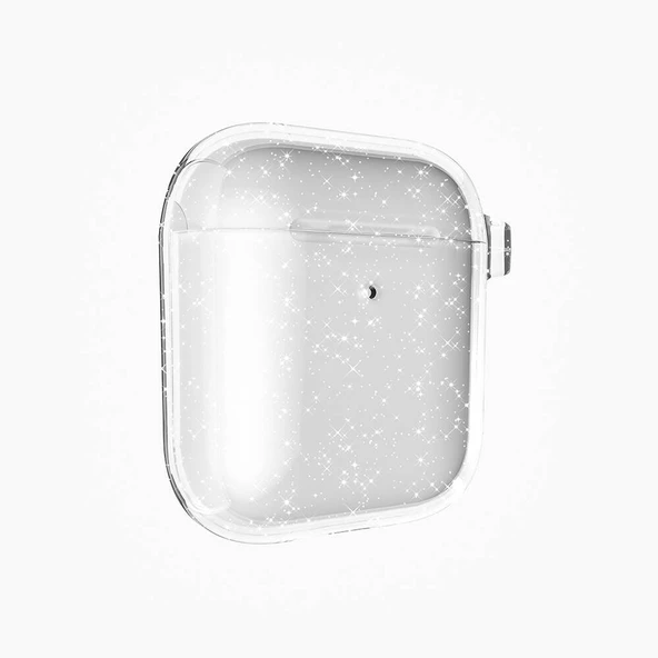 Gpack Apple Airpods Uyumlu Kılıf Parlayan Simli Transparan Airbag 32 ürün görseli 1