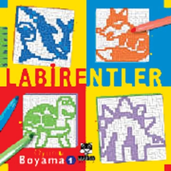 Marsık Labirentler-Oyunlu Boyama ürün görseli 1