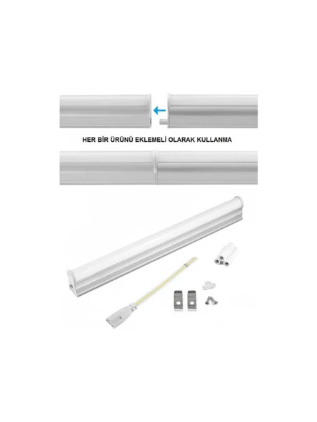 CT-2469 T5 Ledli Bant Armatür 20W Beyaz Işık 120CM 1700L ürün görseli 1