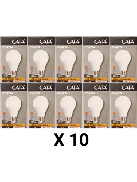 CT - 4274 LED AMPUL 15W 1550LM 10 ADET ürün görseli 1
