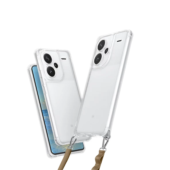 Xiaomi Redmi Note 13 Pro Plus 5G Kılıf Airbagli Takılabilir Askı Aparatlı Snap Silikon Kapak ürün görseli 1
