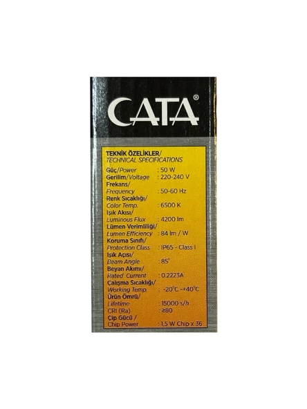 Ct- 4658 Platınum Led Projektör 50w - Resim 3