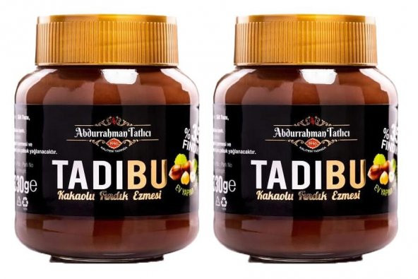 Tadıbu Kakaolu Fındık Ezmesi 330 G X 2 Adet ürün görseli 1
