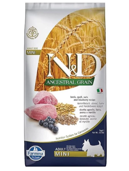 N&D Low Kuzu&Yaban Mersini Yetişkin Küçük Irk Köpek Maması 7 Kg ürün görseli 1