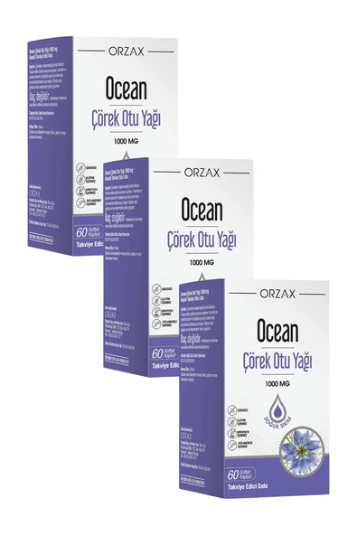 Ocean Çörek Otu Yağı 60 Kapsül x 3 Adet ürün görseli 1