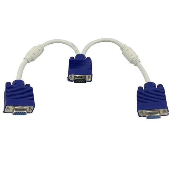 Vga Y Kablo Çoklayıcı Switch Splitter Kablosu Çoklu Monitör Tv ürün görseli 1