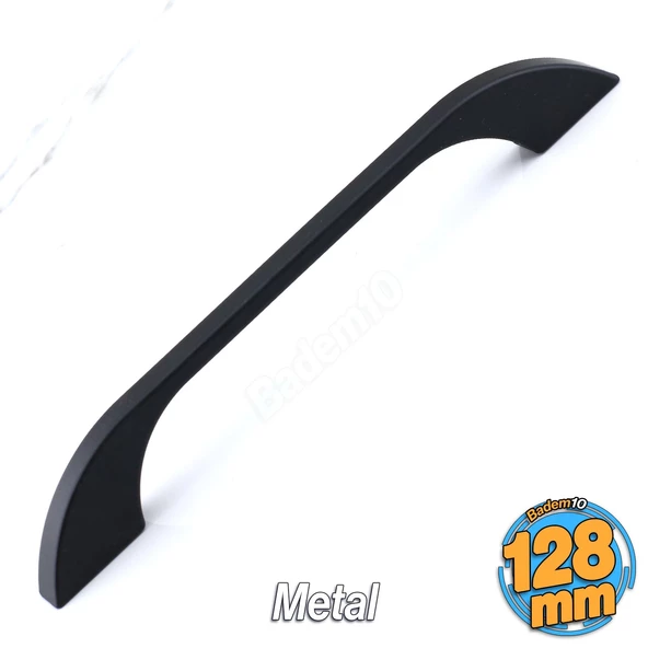 Ezgi Metal Siyah Kulp 128 mm Mobilya Çekmece Mutfak Dolabı Dolap Kapak Kulpları Kulb Kulpu 12.8 cm ürün görseli 1
