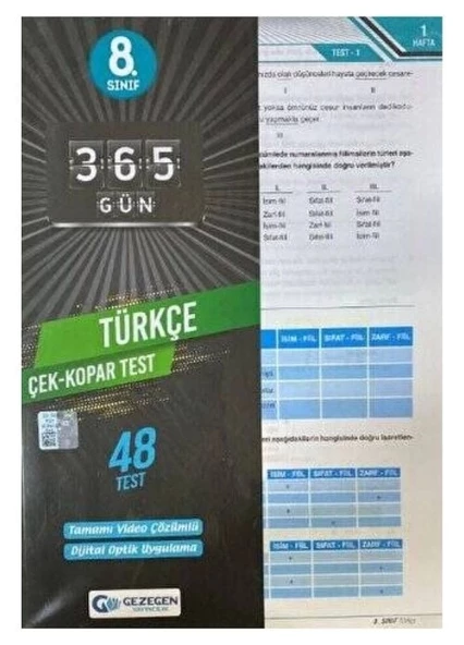 Gezegen Yayıncılık 8.Sınıf Türkçe 48 Yaprak Test ürün görseli 1