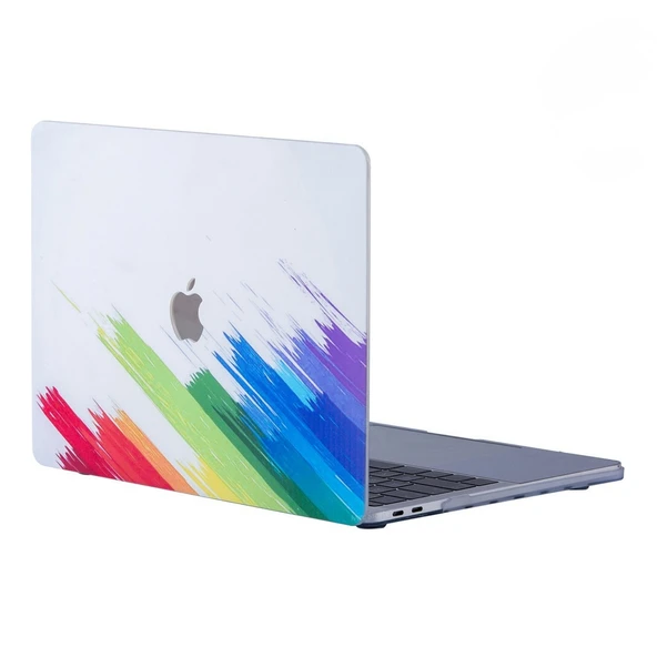 MacBook Air 13 Kılıf İnce Sert Kapak Renkli Desen Darbe Çizilme Koruma – A1369 A1466 Uyumlu ürün görseli 1