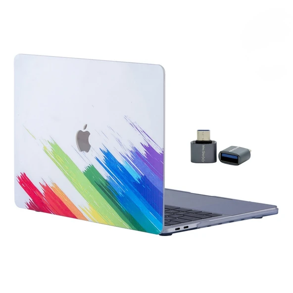 Macbook Air M1 Kılıf 13 inç Paint03 TouchIDli M1 Air A2337 A2179 A1932 ile Uyumlu ürün görseli 1