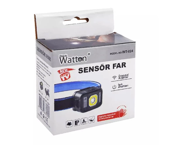 Watton WT-024 Pratik Sensörlü Sinyalli Kafa Lambası - Resim 7
