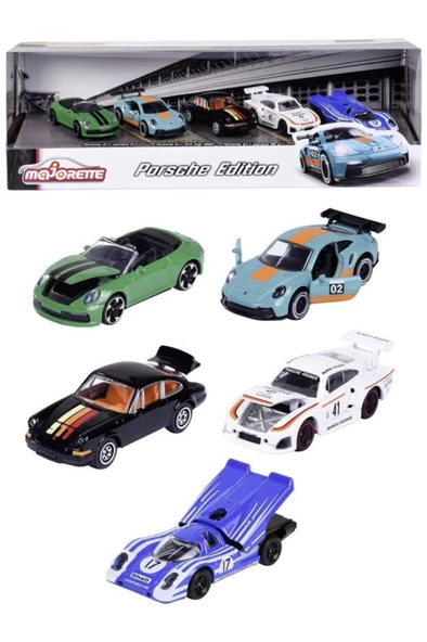 Majorette Porsche Sürümü 5'li Hediye Seti - Resim 2