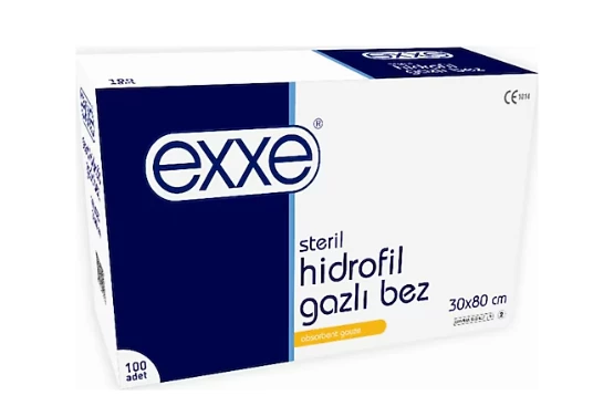 Hidrofil gazlı bez 30x80 cm 100 adet EXXE ürün görseli 1