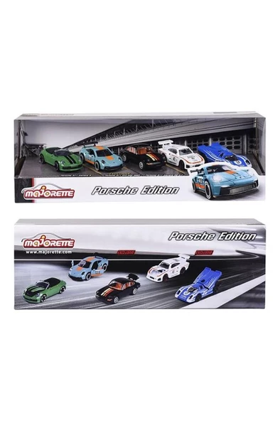 Majorette Porsche Sürümü 5'li Hediye Seti - Resim 3