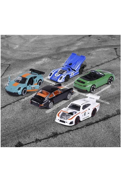 Majorette Porsche Sürümü 5'li Hediye Seti - Resim 5