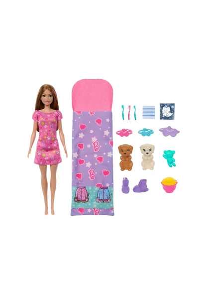 Barbie Ve Köpekçikleri Pijama Partisi Oyun Seti HXN01 Lisanslı Ürün ürün görseli 1