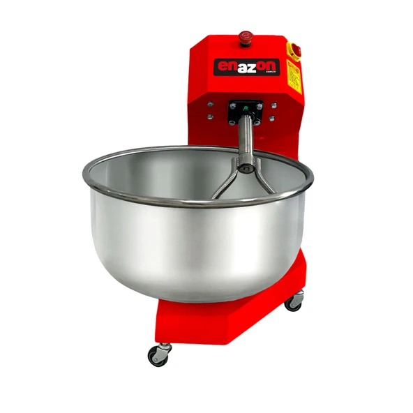 25 Kg  Hamur Yoğurma Makinesi Paslanmaz Devrilir Çıkar Kazan 0,37 Kw  Premium Model 15 kg un 25 kg hamur ürün görseli 1