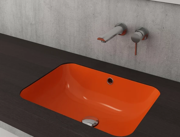 BOCCHİ Scala Tezgahaltı Lavabo 55 cm P. Turuncu 1006-012-0125 ürün görseli 1