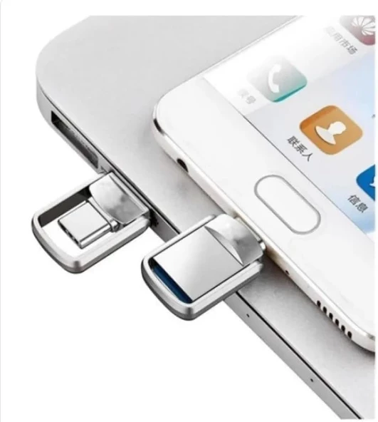 OTG Typec Usb Flash Bellek Type-c Girişli 128gb Otg Xiaomi Huawei Oppo Samsung Akıllı Telefon Uyumlu ürün görseli 1
