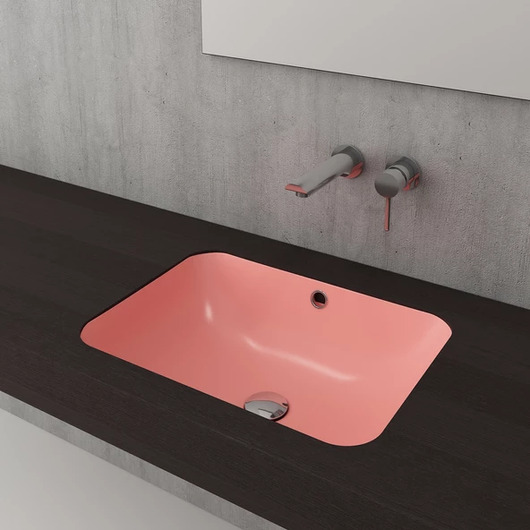 Bocchi Scala Tezgahaltı Lavabo 55 Cm Mat Somon 1006-032-0125 ürün görseli 1