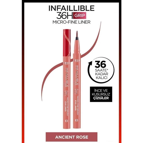 Loreal Paris Infaillible 36H Grip Micro Fine Eyeliner 03 Ancient Rose ürün görseli 1