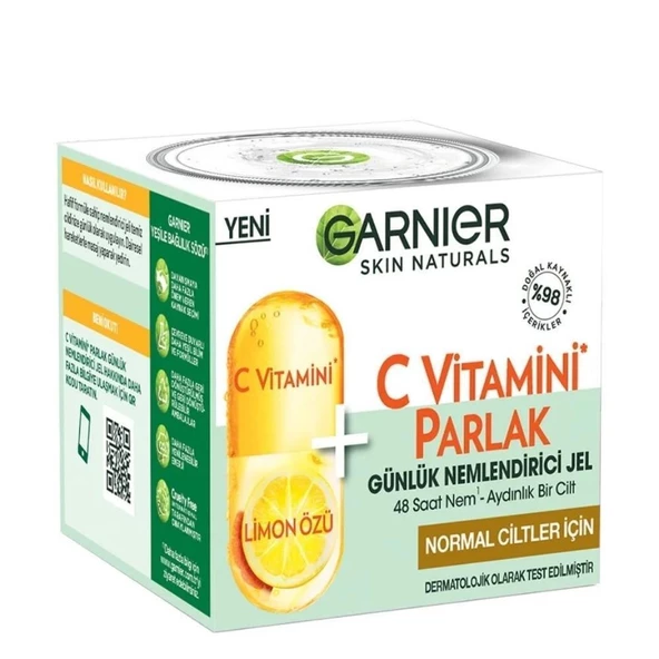Garnier C Vitamini Parlak Günlük Nemlendirici Jel 50ml ürün görseli 1
