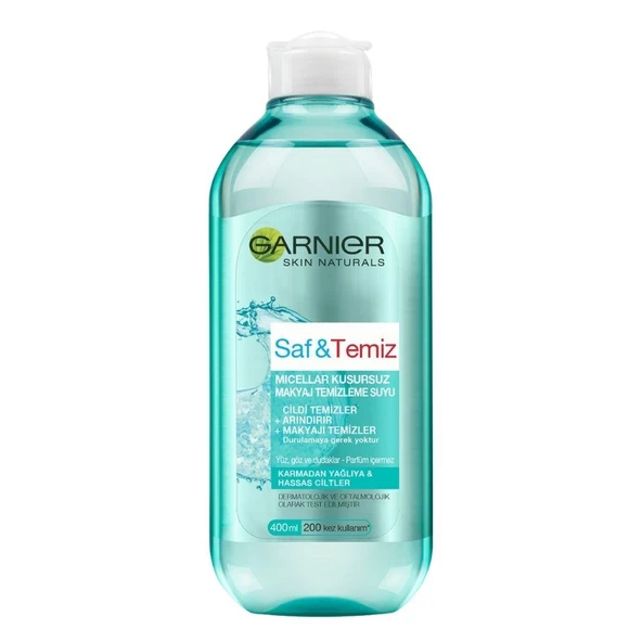 Garnier Saf & Temiz Micellar Kusursuz Makyaj Temizleme Suyu 400ml ürün görseli 1