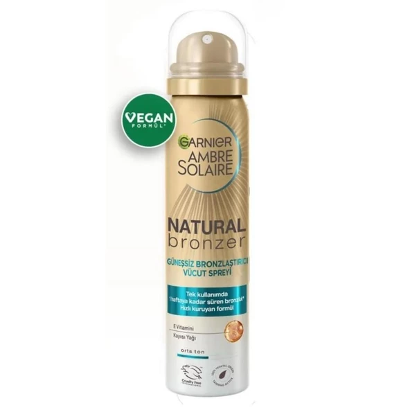Garnier Ambre Solaire Natural Bronzer Güneşsiz Bronzlaştırıcı Sprey 150ml ürün görseli 1