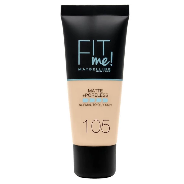 Maybelline Fit Me Matte+Poreless Fondöten No:105 30ml ürün görseli 1