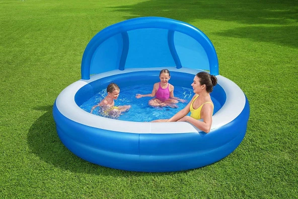 Bestway 54337, Gölgelikli, Minderli Aile KEYİF Havuzu (241X140cm) ürün görseli 1