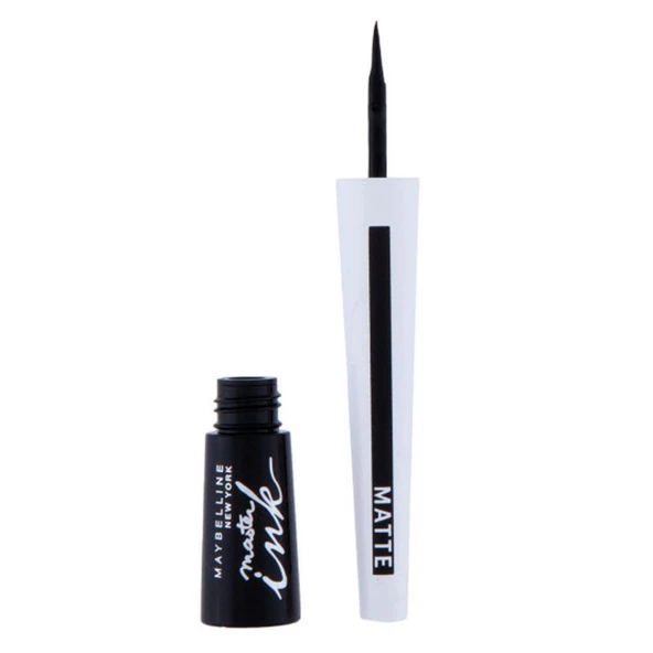 Maybelline Master Ink 10 Charcoal Black-Siyah Mat Eyeliner ürün görseli 1