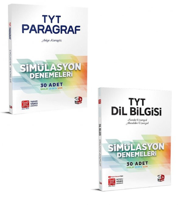 3D Yayınları Tyt Dil Bilgisi + Paragraf Deneme Seti 2023 ürün görseli 1