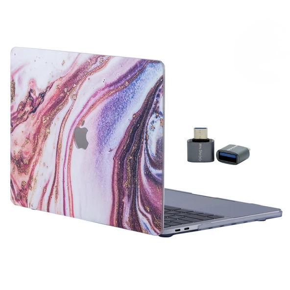 Macbook Pro Kılıf 13 inç M1-M2, Sert Kapak Koruyucu HardCase A1706-08 A1989 A2159 A2251 A2289 A2338 ürün görseli 1