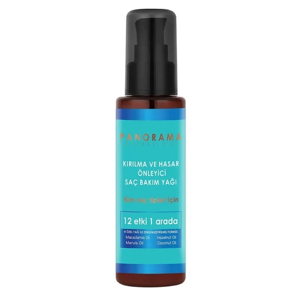 Panorama Professional Kırılma ve Hasar Önleyici Saç Bakım Yağı 100ml ürün görseli 1
