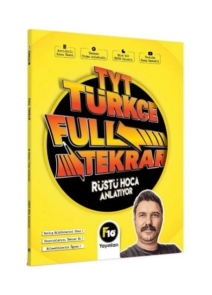 TYT Türkçe Full Tekrar Video Ders Notları F10 Yayınları ürün görseli 1