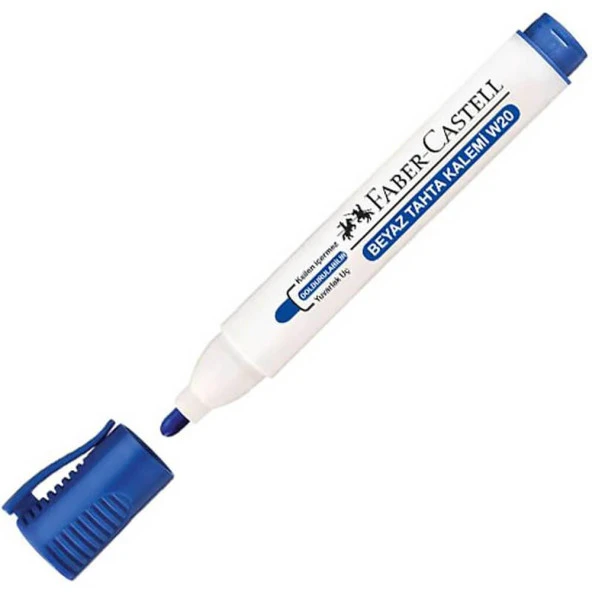 FABER CASTELL BEYAZ TAHTA KALEMI W20 MAVI DOLDURUL ürün görseli 1