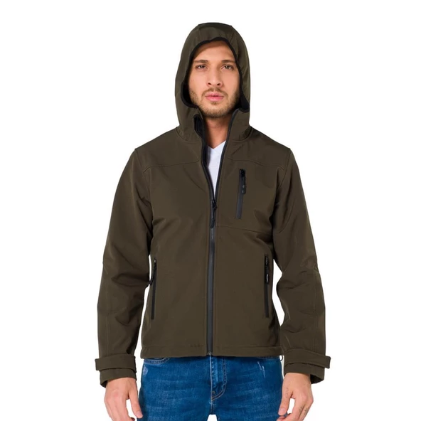 Şensel, Softshell Mont, Haki -91E2525- Su İtici, Rüzgar Geçirmez ürün görseli 1