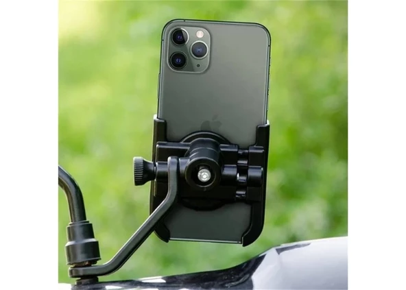 EVO Motosiklet Telefon Tutucu Ayna Monte ürün görseli 1