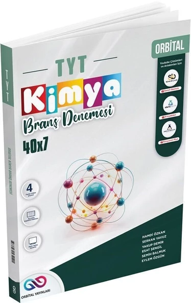 TYT Kimya 40 x 7 Branş Denemeleri Orbital Yayınları ürün görseli 1
